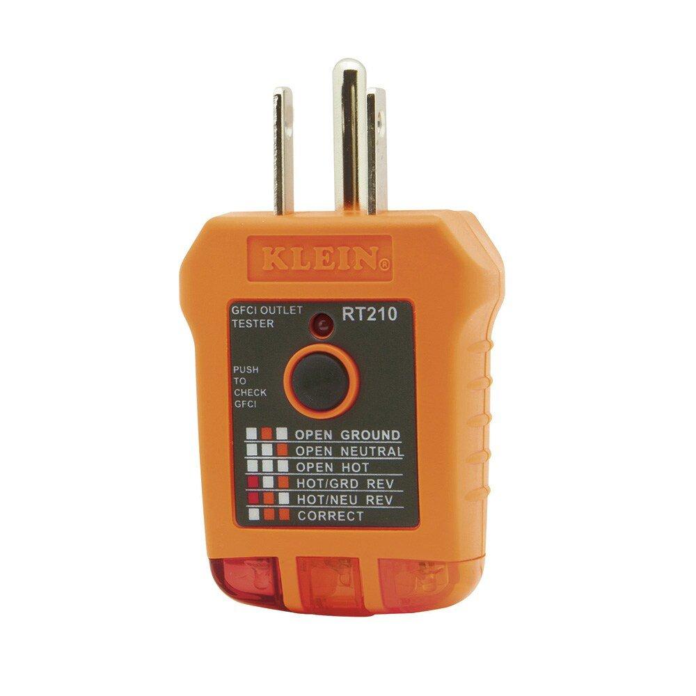 Klein Tools Orange Receptacle Tester 