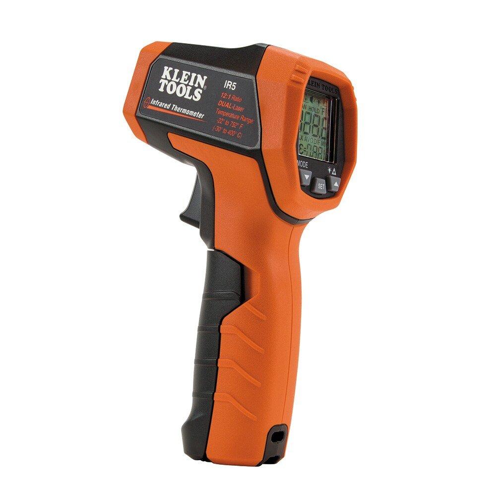 Klein Tools Black 22 to 752 Deg F (-30 to 400 Deg C) Dual Laser Infrared Thermometer 