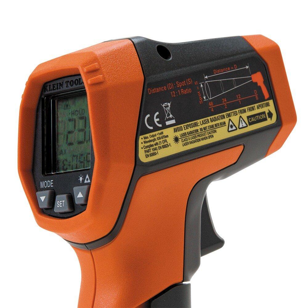 Klein Tools Black 22 to 752 Deg F (-30 to 400 Deg C) Dual Laser Infrared Thermometer 