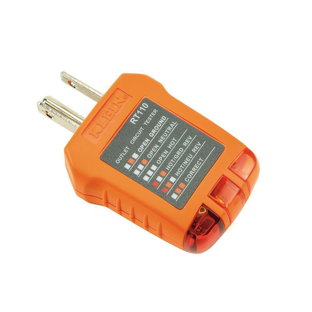 Klein Tools Orange Receptacle Tester 