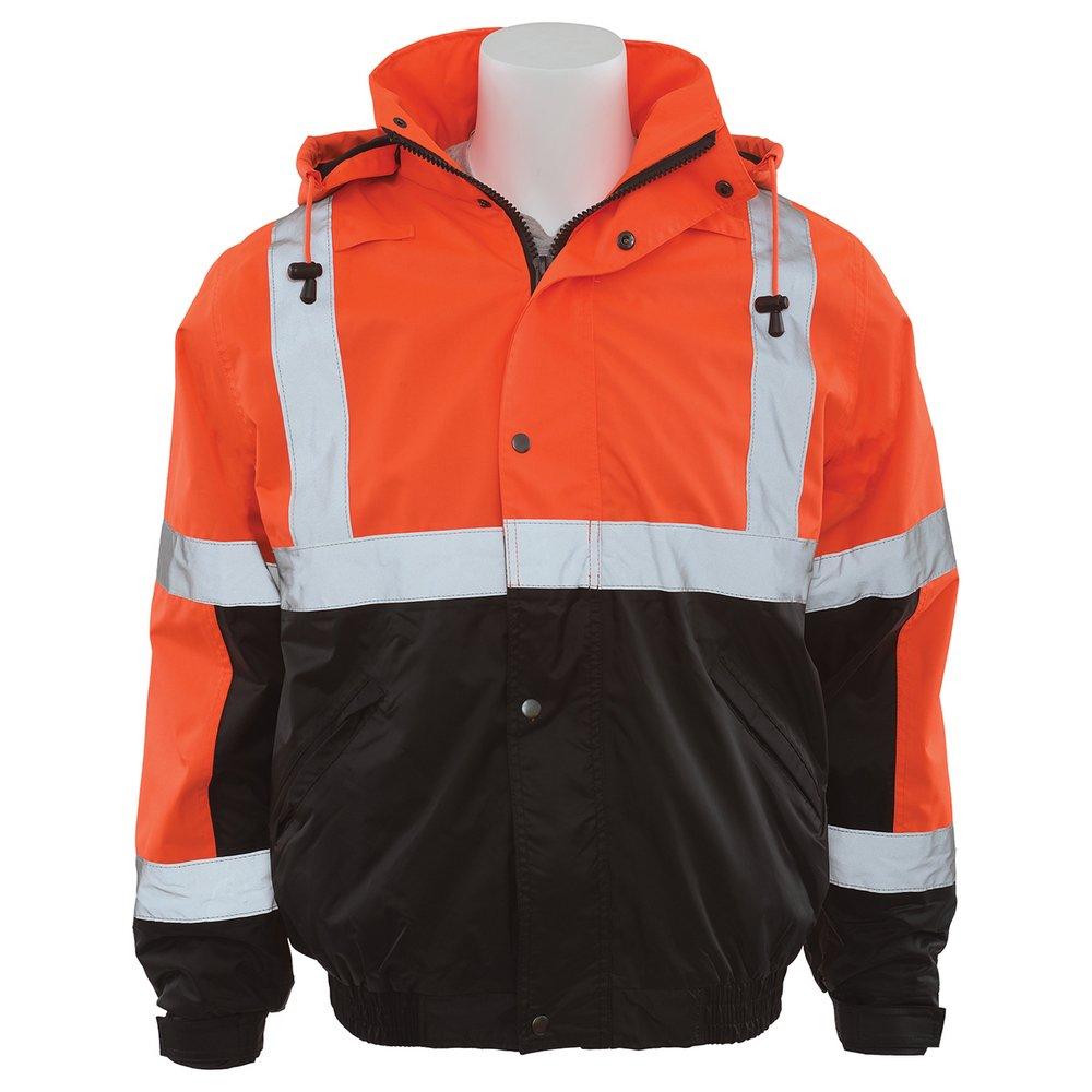 ERB Safety Hi-Viz Orange CL3 BOMMER JKT ORAN/BLAC TALL 4XL 