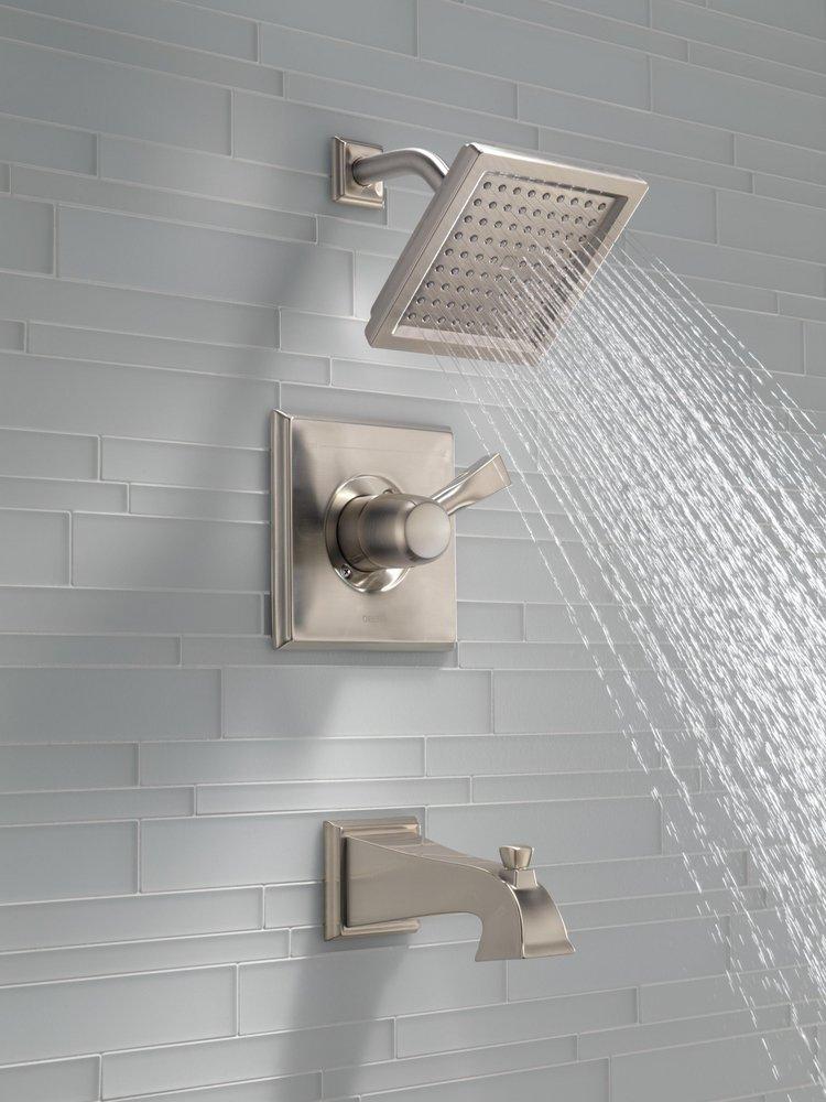 Delta Faucet SpotShield&reg; Stainless Single Handle Single Function Bathtub & Shower Faucet (Trim Only) 