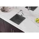 Elkay Dusk Grey 15-3/4 x 15-3/4 in. Drop-in and Undermount Quartz Bar Sink 
