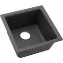 Elkay Dusk Grey 15-3/4 x 15-3/4 in. Drop-in and Undermount Quartz Bar Sink 