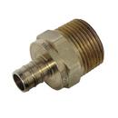 Watts Brass Crimp x MPT Brass Adapter 