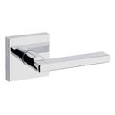 Square Hall and Closet Door Lever in Polished Chrome