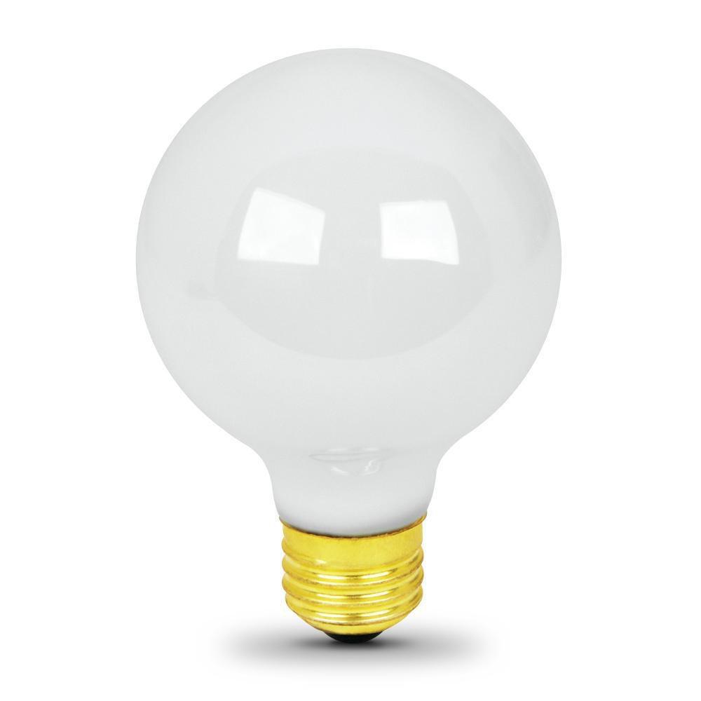 Feit Electric White Dimmable Incandescent Bulb Medium E-26 (Pack of 24) 