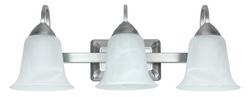 3-Light 24W Wall Mount LED Vanity Fixture in Brushed Nickel