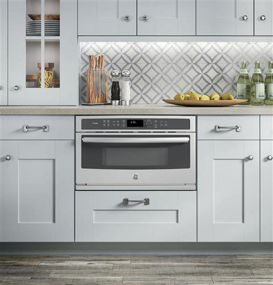 GE&reg; Stainless Steel 19-1/8 in. 1.7 cu. ft. 975 W Built-In Microwave 