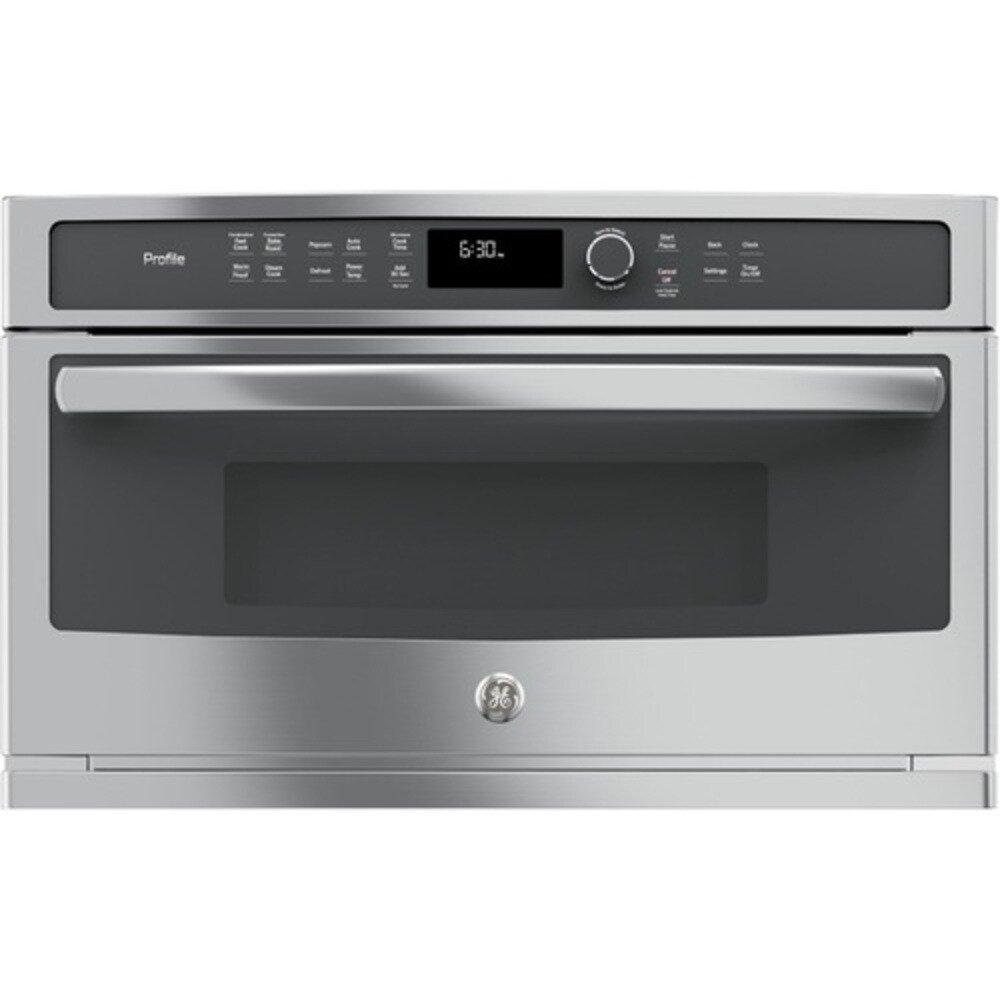 GE Profile&trade; Stainless Steel 19-1/8 in. 1.7 cu. ft. 975 W Built-In Microwave 