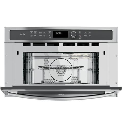 GE Profile&trade; Stainless Steel 19-1/8 in. 1.7 cu. ft. 975 W Built-In Microwave 