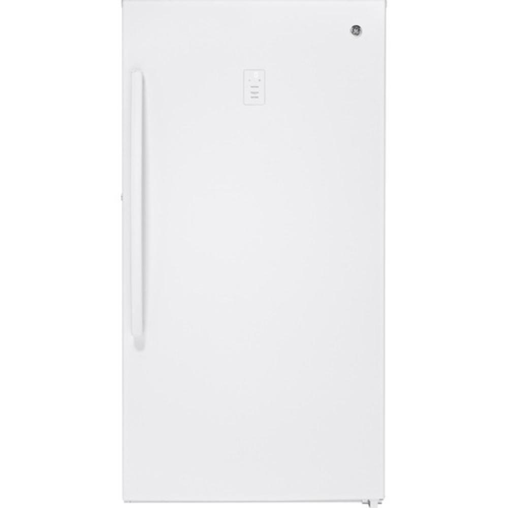 GE&reg; White 64-3/4 in. 17.3 cu. ft. Freezer 