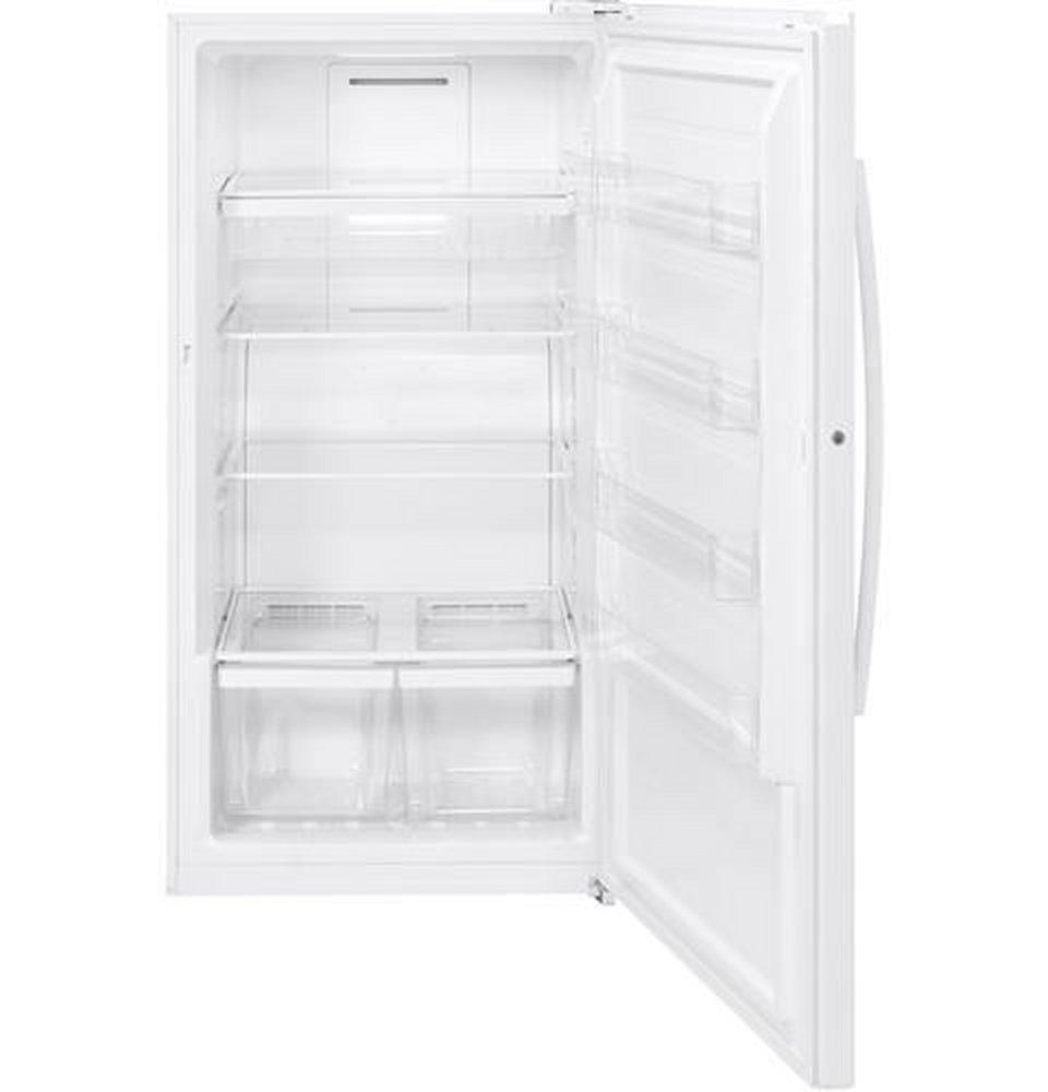 GE&reg; White 64-3/4 in. 17.3 cu. ft. Freezer 