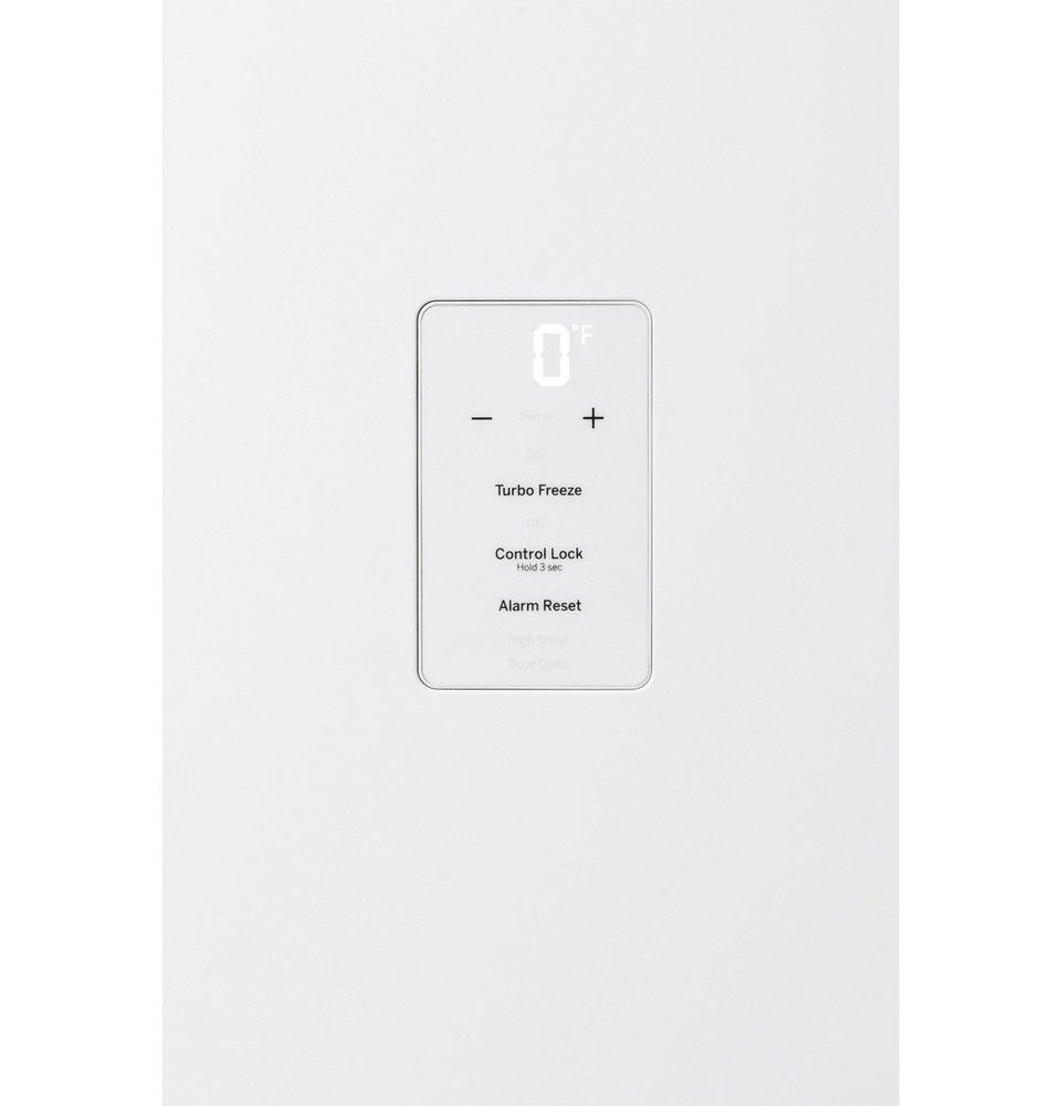 GE&reg; White 76-1/2 in. 21.3 cu. ft. Freezer 