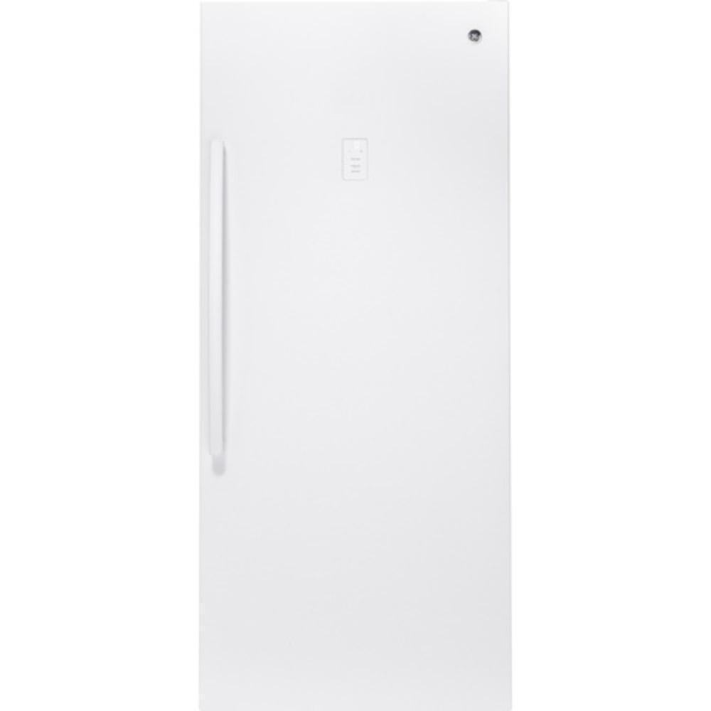 GE&reg; White 76-1/2 in. 21.3 cu. ft. Freezer 