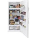 GE&reg; White 76-1/2 in. 21.3 cu. ft. Freezer 