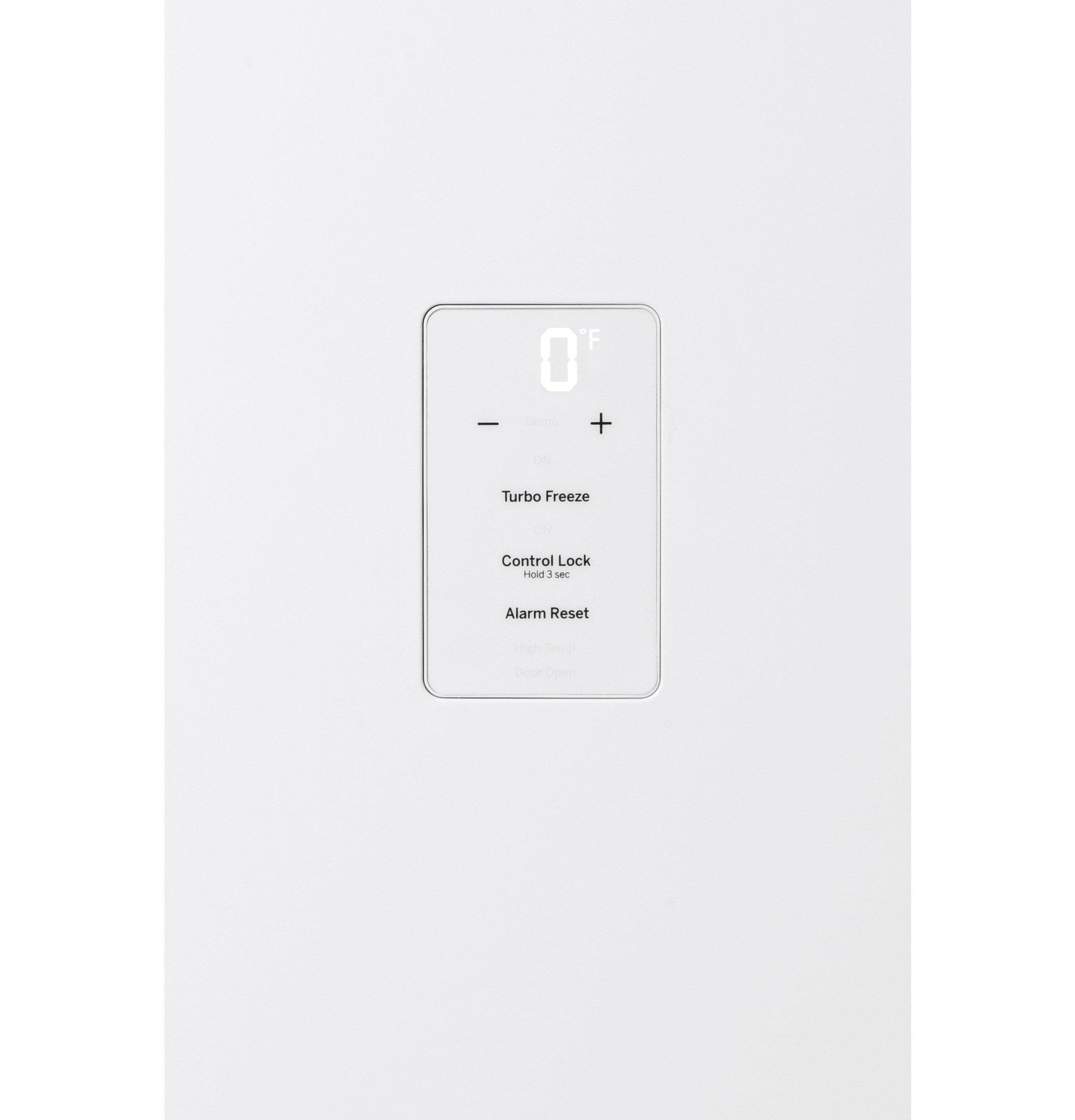 GE&reg; White 76-1/2 in. 21.3 cu. ft. Freezer 