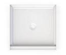 32 in. Shower Pan with Center Drain in White