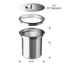 BLANCO Stainless Steel 8 in.Compost System 