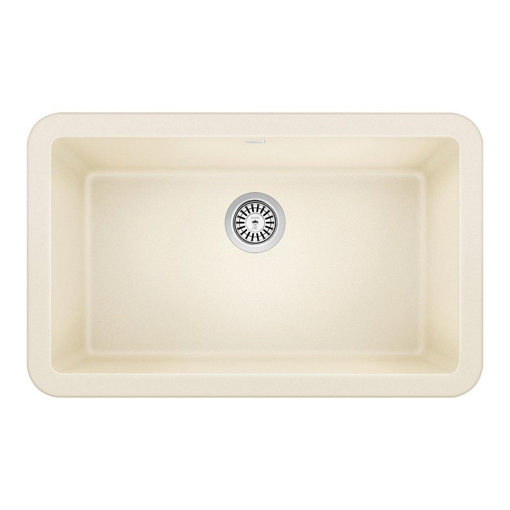 BLANCO Biscuit 30 x 19 in. No Hole Composite Single Bowl Undermount Kitchen Sink 