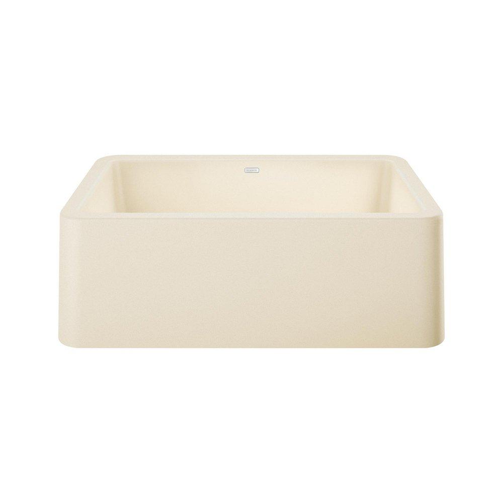 BLANCO Biscuit 30 x 19 in. No Hole Composite Single Bowl Undermount Kitchen Sink 