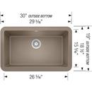 BLANCO Truffle 30 x 19 in. No Hole Composite Single Bowl Undermount Kitchen Sink 