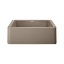 30 x 19 in. No Hole Composite Single Bowl Undermount Kitchen Sink in Truffle