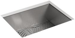24 in. Undermount Stainless Steel Single Bowl Kitchen Sink in Satin Stainless Steel