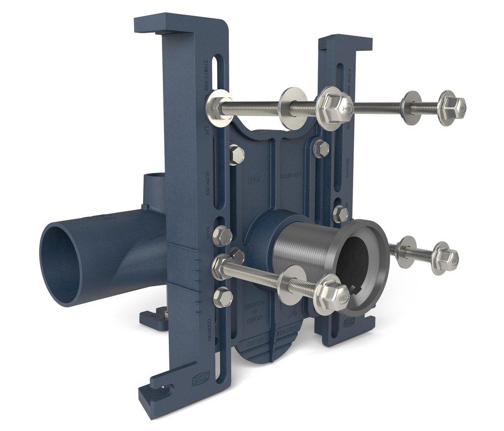 Zurn No-Hub Right Hand Inlet Adjustable Horizontal Siphon Jet WaterCloset Carrier System 