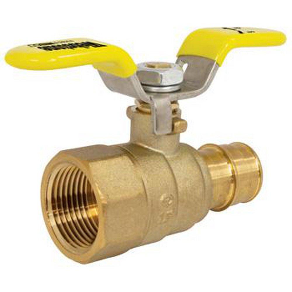 Webstone a brand of NIBCO Brass Full Port PEX Expansion x FNPT 400# Ball Valve 