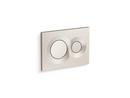 Wall Mount Flush Actuator Plate in Vibrant Brushed Nickel
