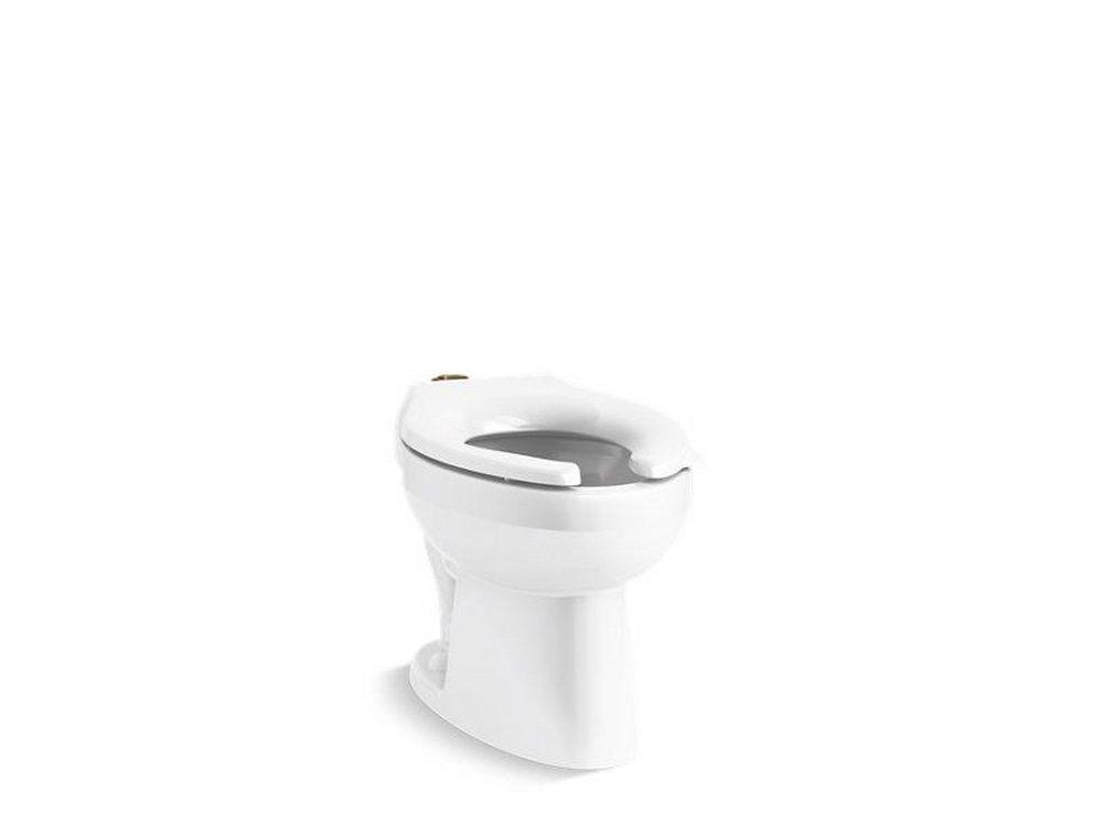 KOHLER White 1.6 gpf Elongated Floor Mount Two Piece Toilet Bowl 
