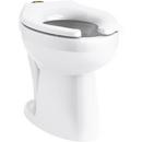 KOHLER White Flushometer Bowl with Top Spud 