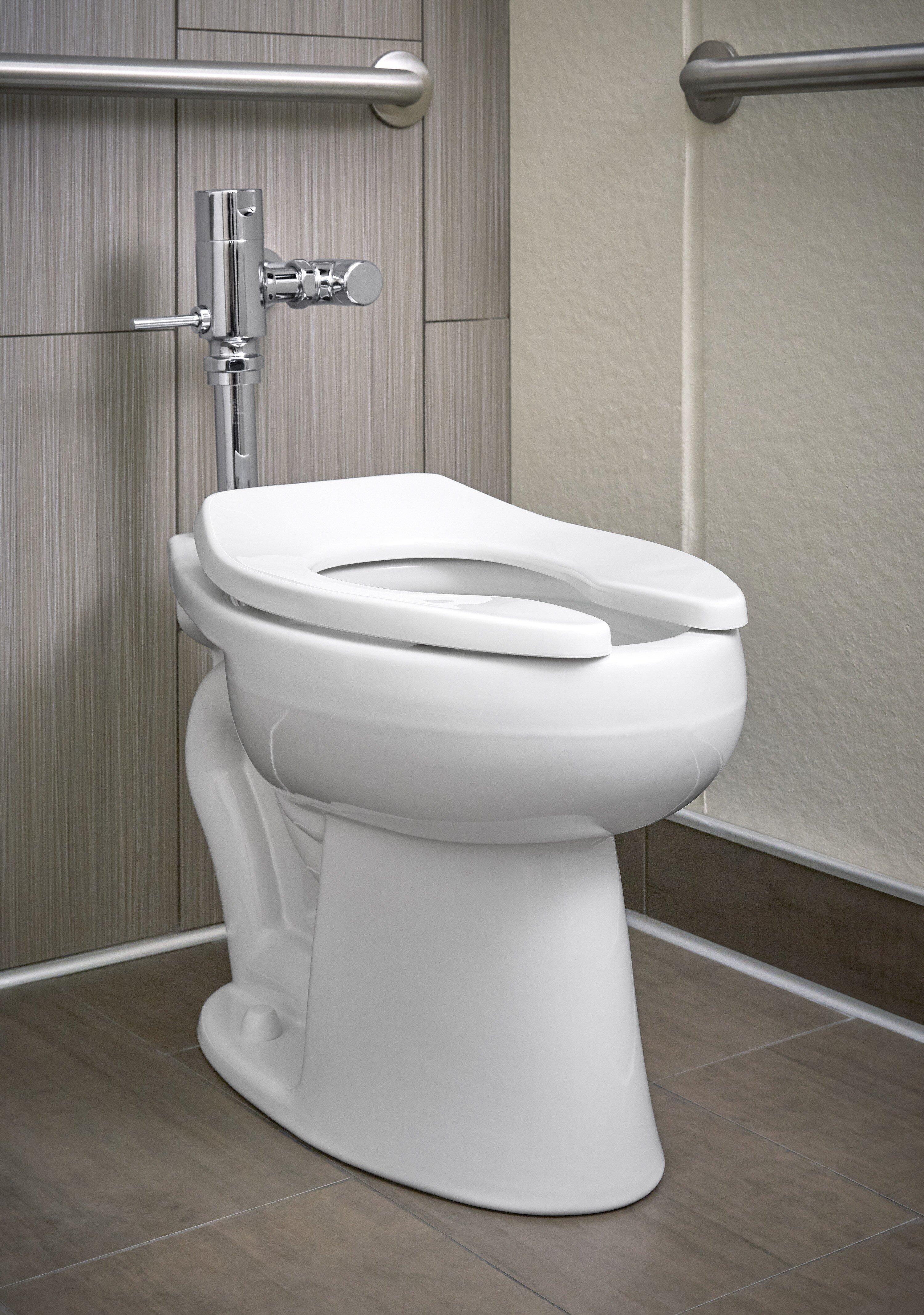 KOHLER White Flushometer Bowl with Top Spud 