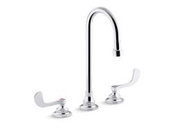 Two Handle Widespread Bathroom Sink Faucet in Polished Chrome