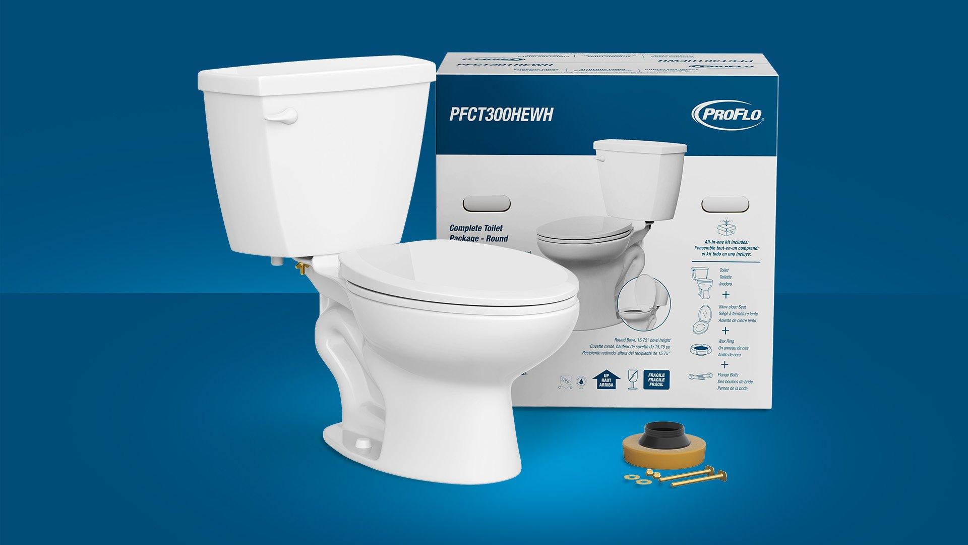 PROFLO complete toilet with HyJetic Technolgy