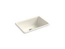 27 x 18-3/4 in. Cast Iron Single Bowl Dual Mount Kitchen Sink in Biscuit