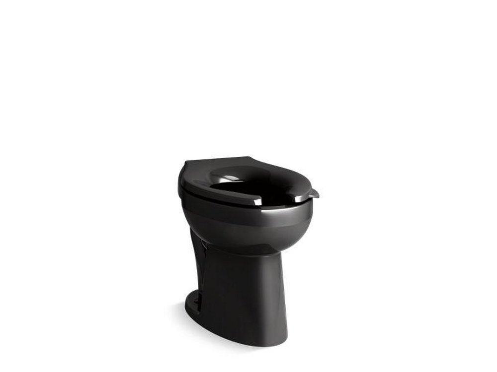 KOHLER Black Black&trade; Elongated Toilet Bowl in Biscuit 