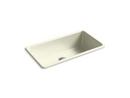 33 x 18-3/4 in. No-Hole Cast Iron Single Bowl Dual Mount Kitchen Sink in Cane Sugar™
