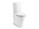 Two Piece Elongated Bowl Toilet with Right-Hand Trip Lever in White