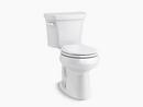 KOHLER White 1.28 gpf Round Two Piece Toilet 
