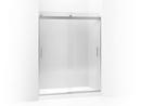 59-5/8 in. Sliding Shower Door in Bright Polished Silver