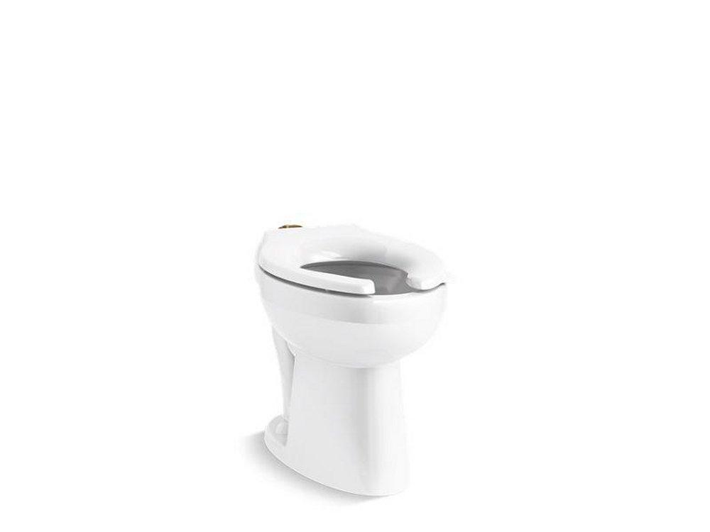 KOHLER White 1.6 gpf Elongated Floor Mount Two Piece Toilet Bowl 
