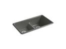 Thunder&trade; Grey IRON/TONES 33 DBL EQUAL KITCHEN SINK 