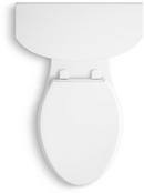 KOHLER White 1.28 gpf Vitreous China Elongated Toilet 