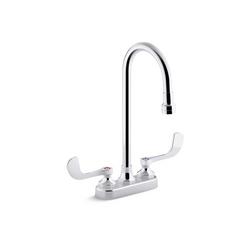 Two Handle Centerset Bathroom Sink Faucet in Polished Chrome