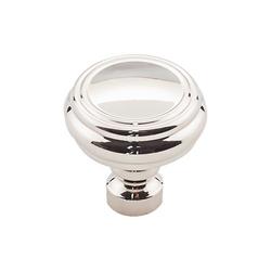 Rimmed Knob in Polished Nickel