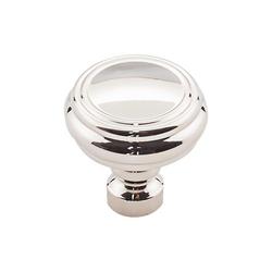 Rimmed Knob in Polished Nickel