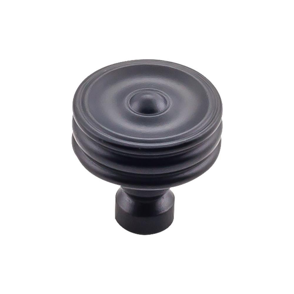 Top Knobs Flat Black Brixton Rimmed Knob 