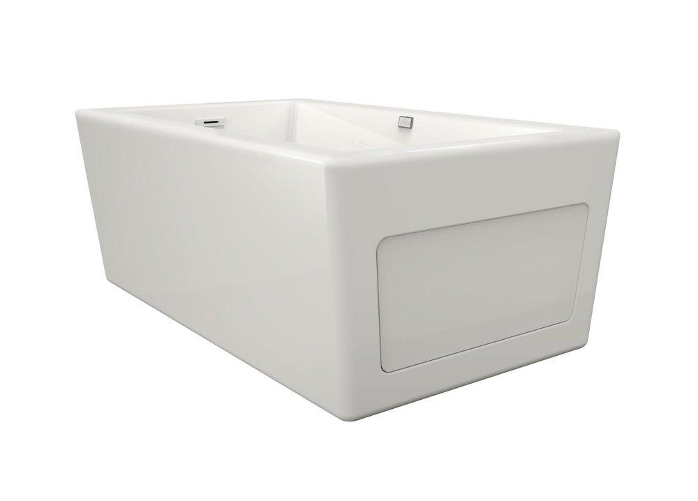 JACUZZI® White 66 x 36 in. Freestanding Bathtub with End Drain 